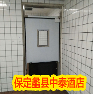 【保定】蠡县中泰酒店防撞自由门安装项目